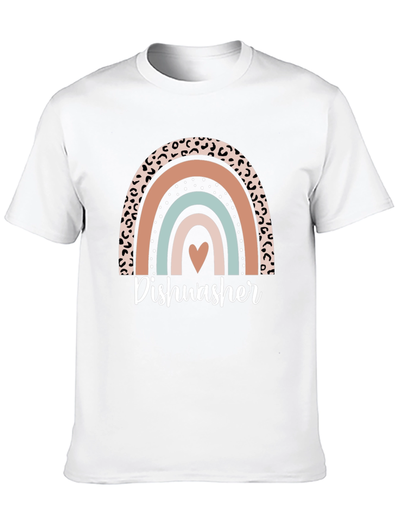 Dishwasher Rainbow Graphic T-Shirt