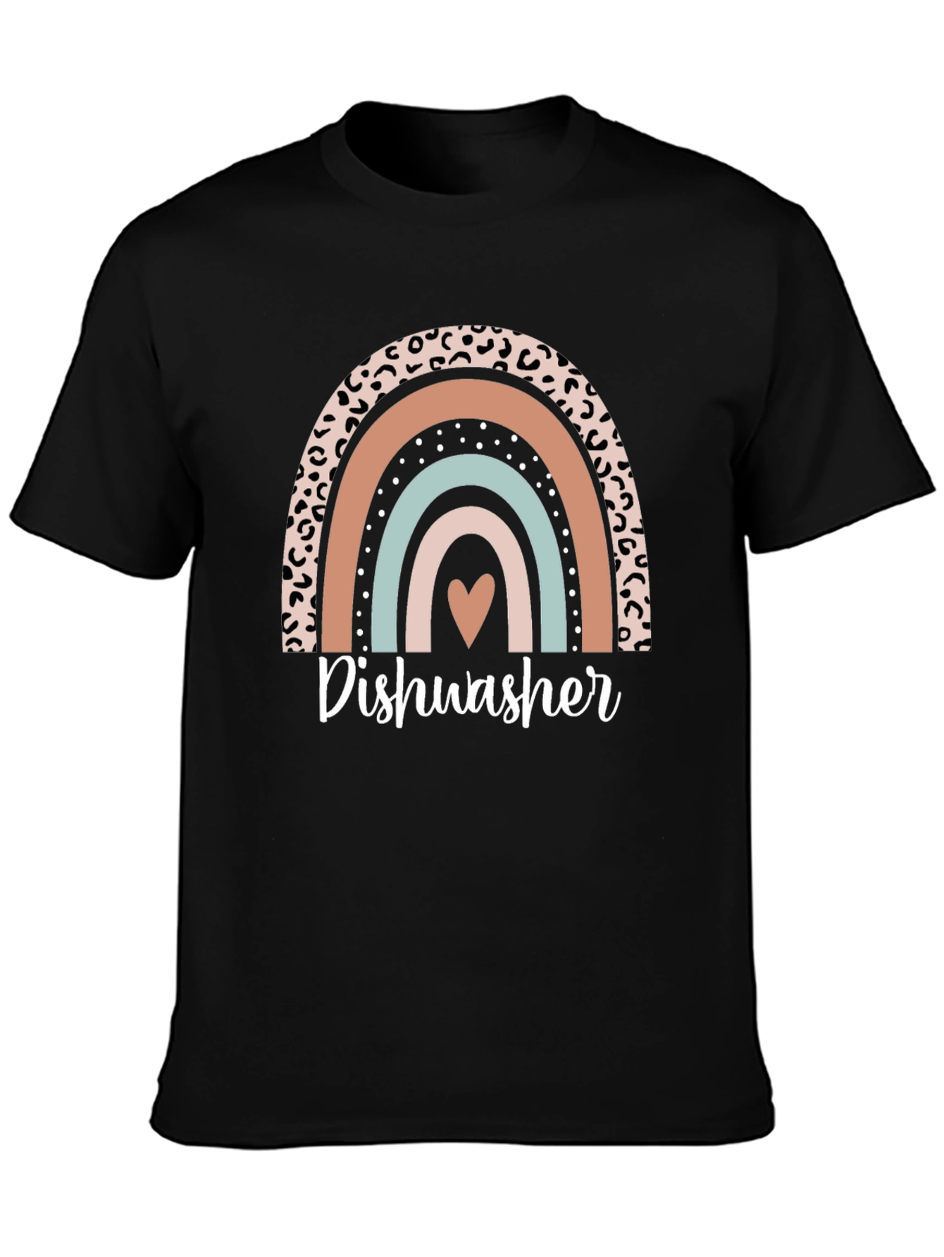 Dishwasher Rainbow Graphic T-Shirt
