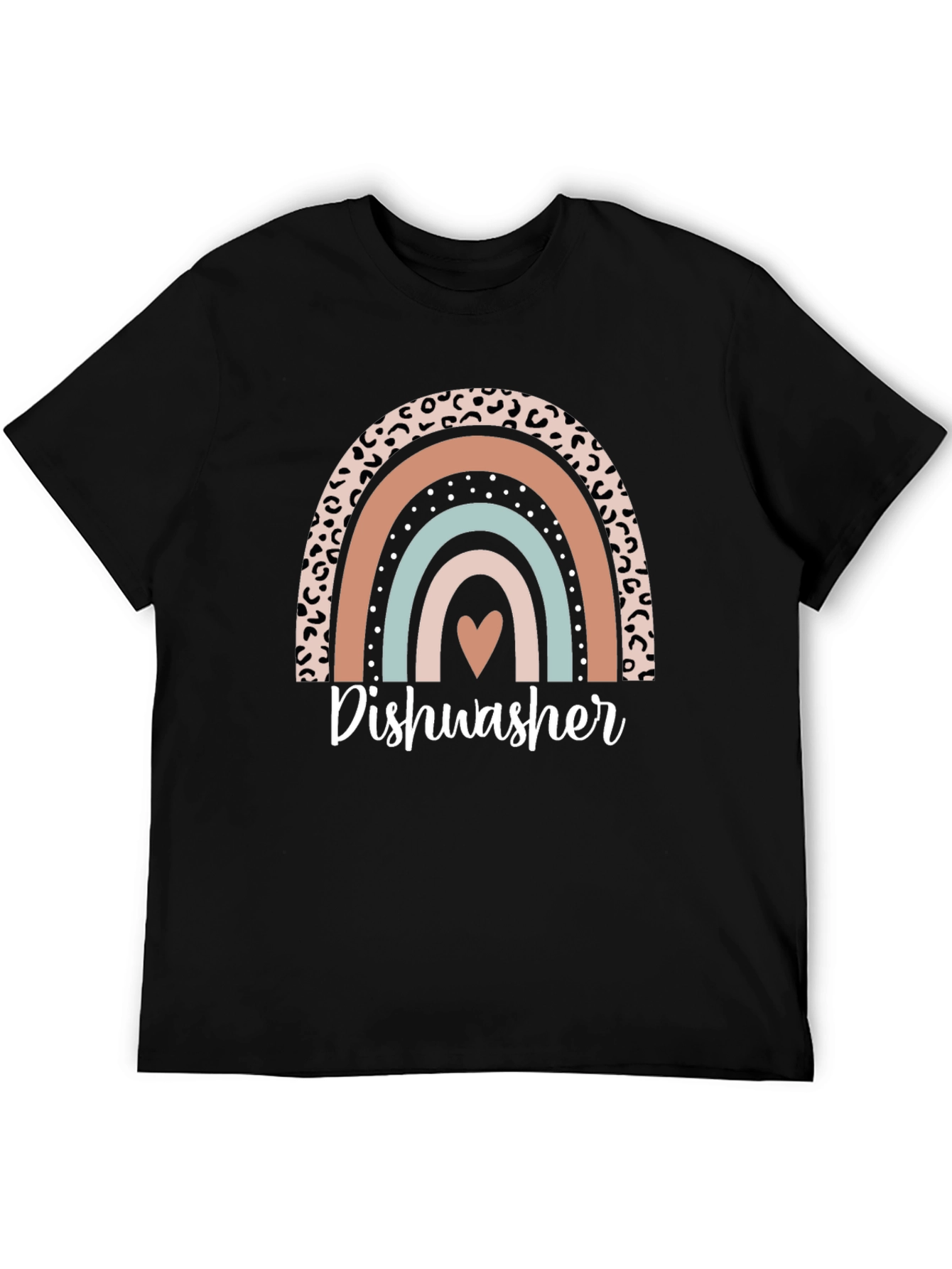 Dishwasher Rainbow Graphic T-Shirt