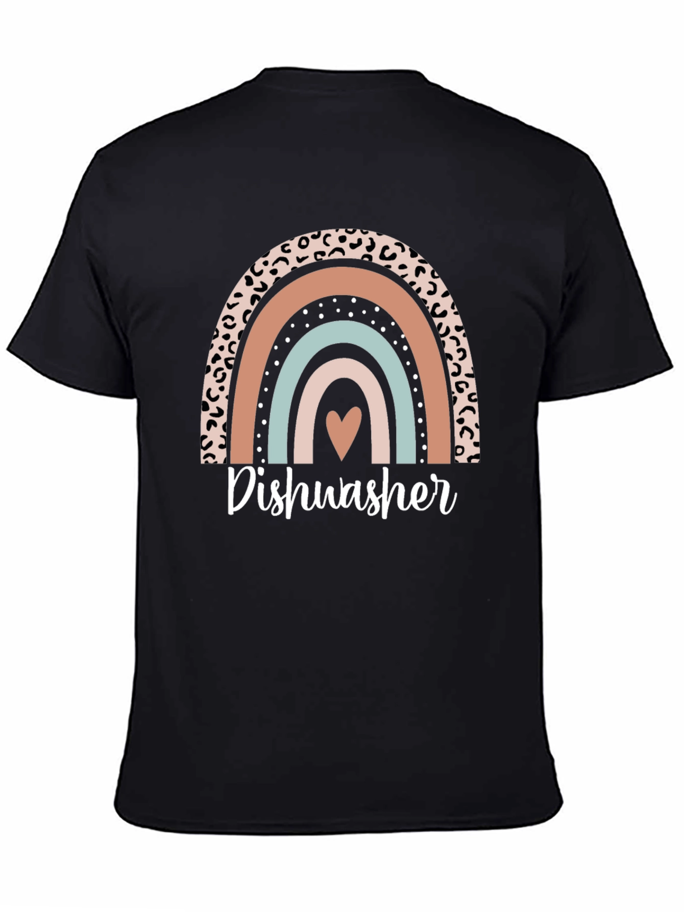 Dishwasher Rainbow Graphic T-Shirt