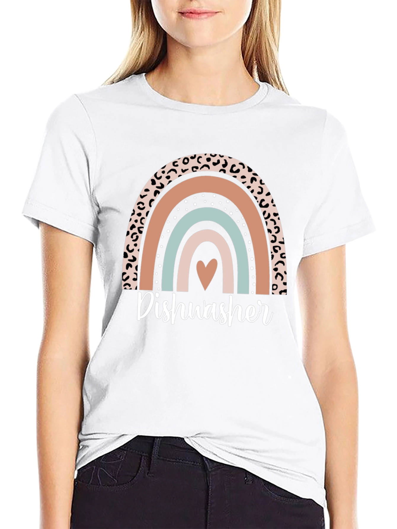 Dishwasher Rainbow Graphic T-Shirt
