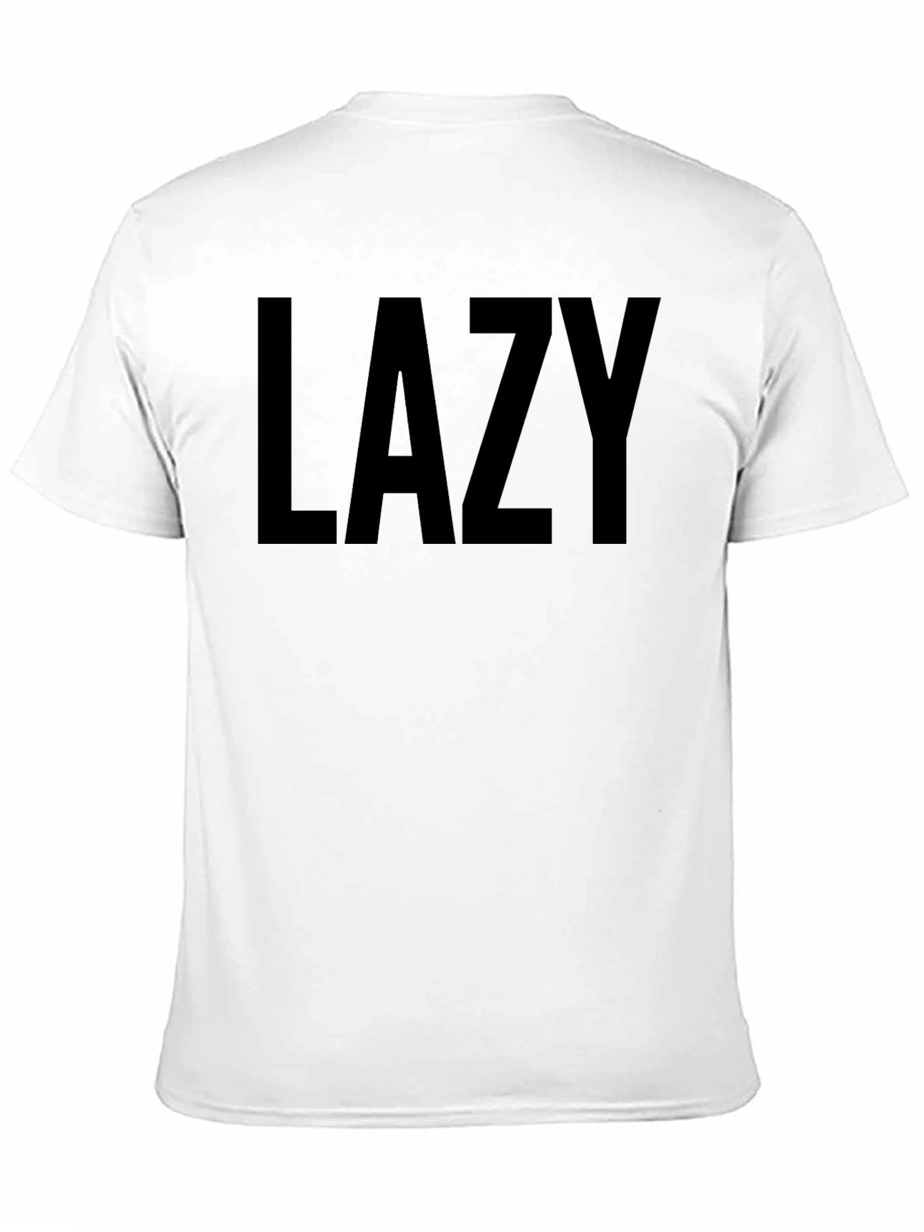 Lazy Graphic Tee - Black Comfort Fit T-Shirt