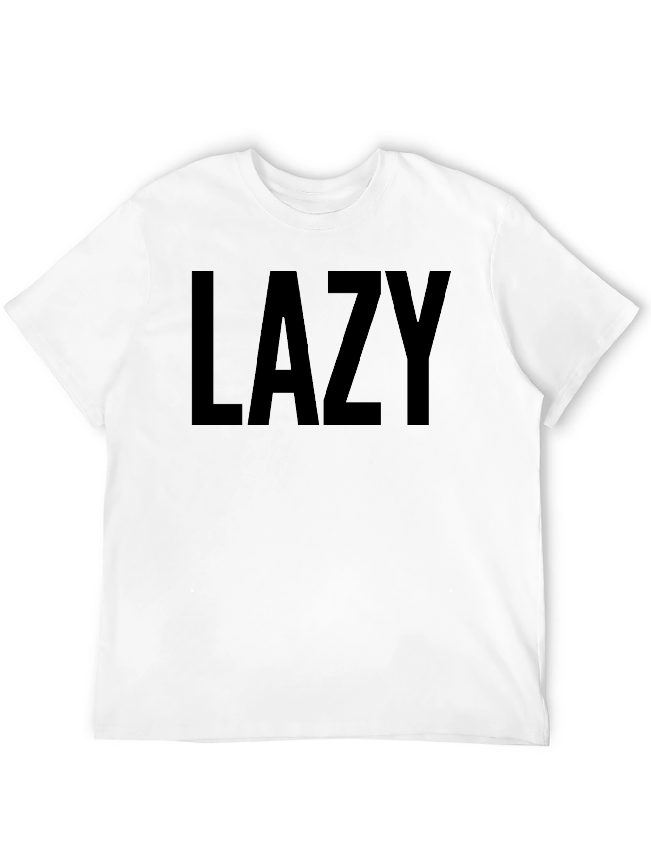 Lazy Graphic Tee - Black Comfort Fit T-Shirt