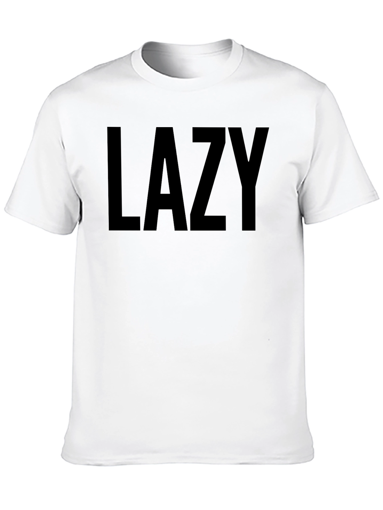 Lazy Graphic Tee - Black Comfort Fit T-Shirt