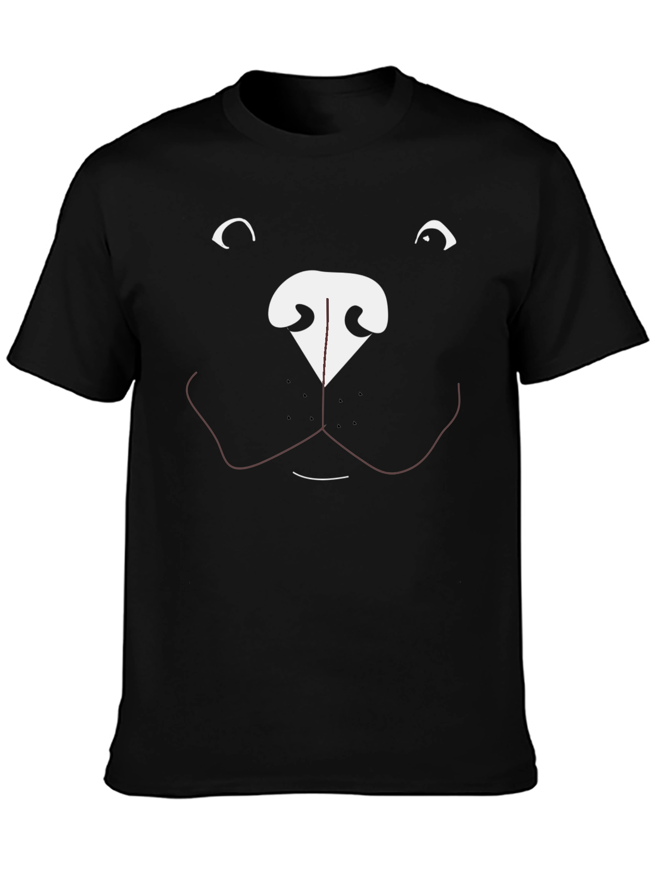 Funny Dog Face Graphic T-Shirt