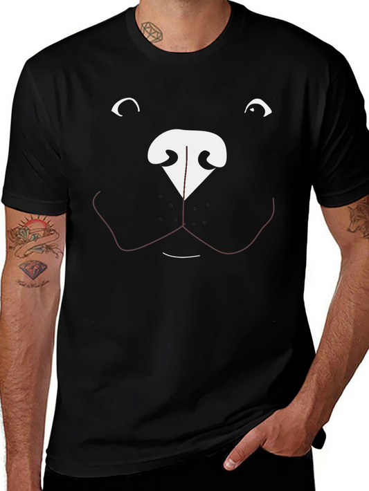 Funny Dog Face Graphic T-Shirt