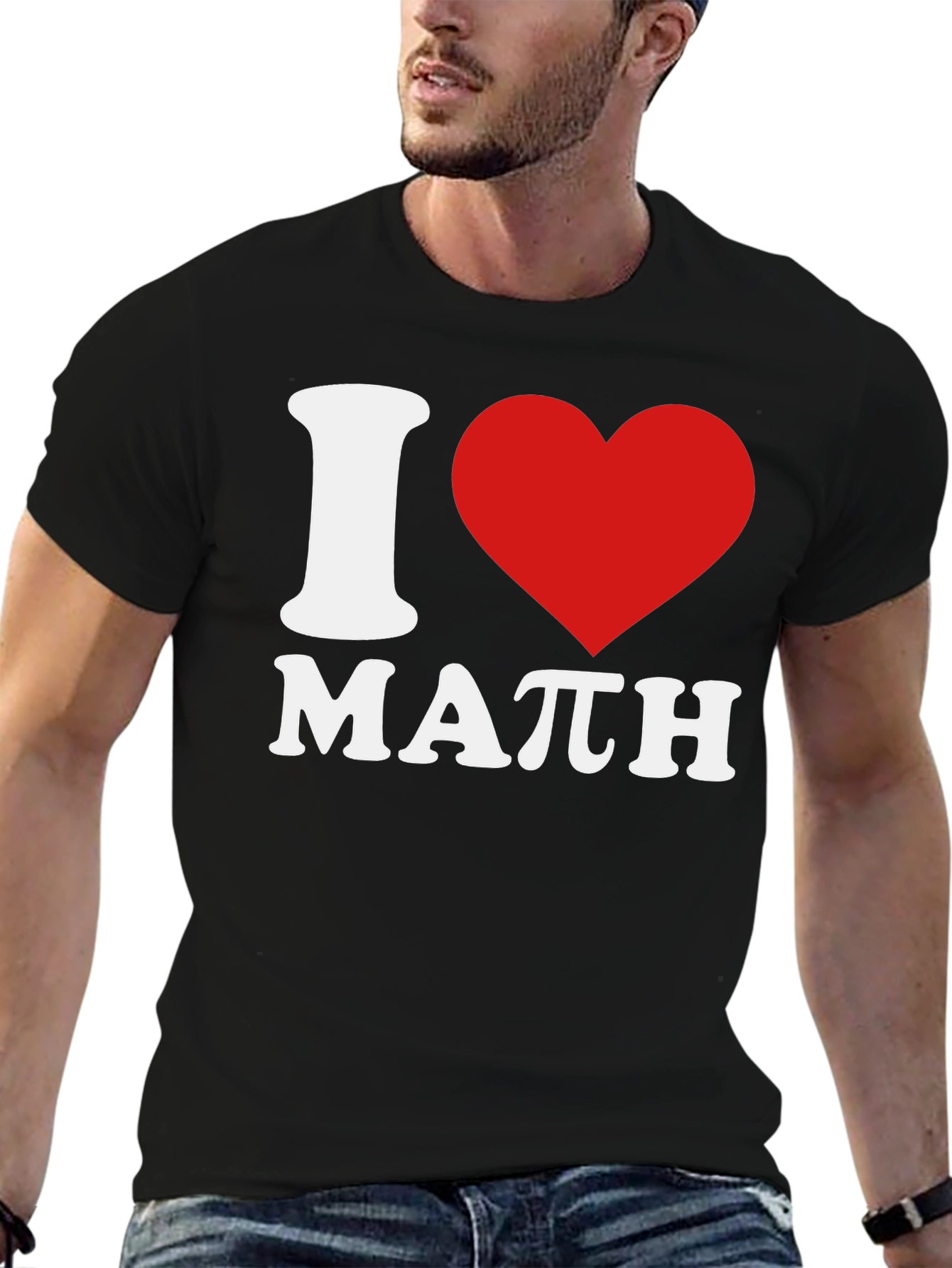 I Love Math Black T-Shirt
