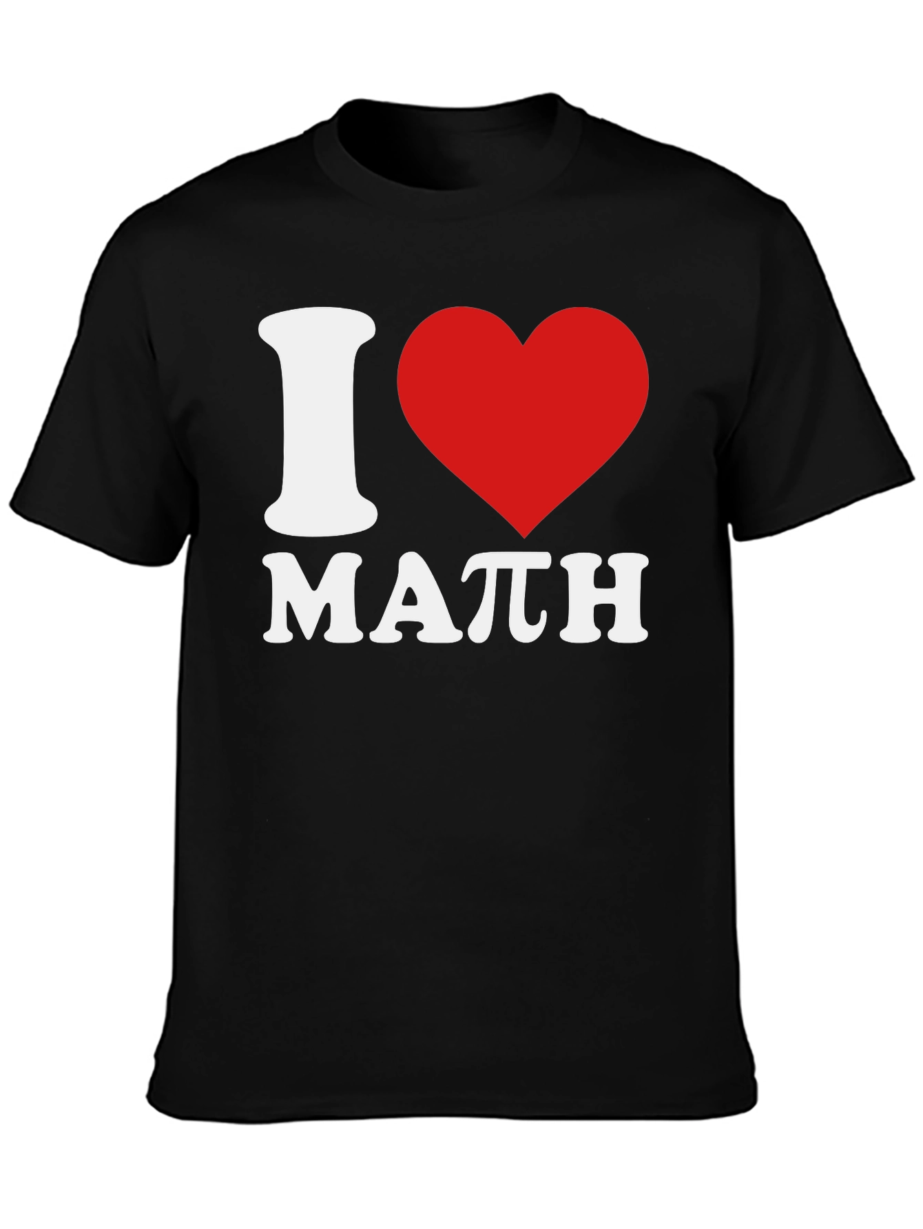 I Love Math Black T-Shirt