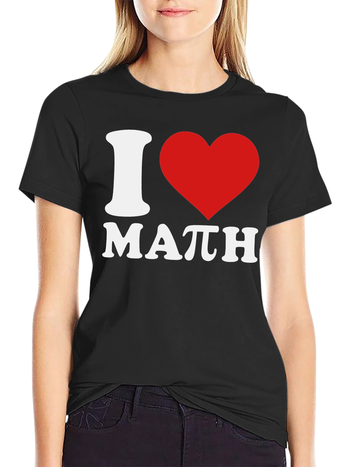 I Love Math Black T-Shirt