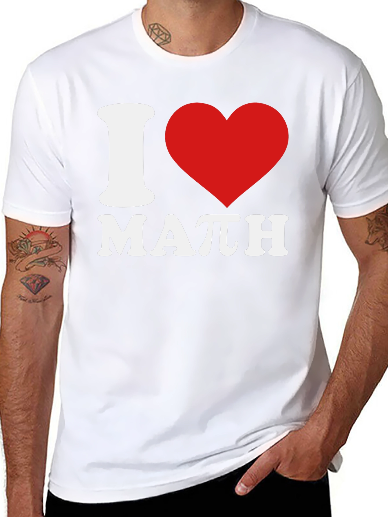 I Love Math Black T-Shirt