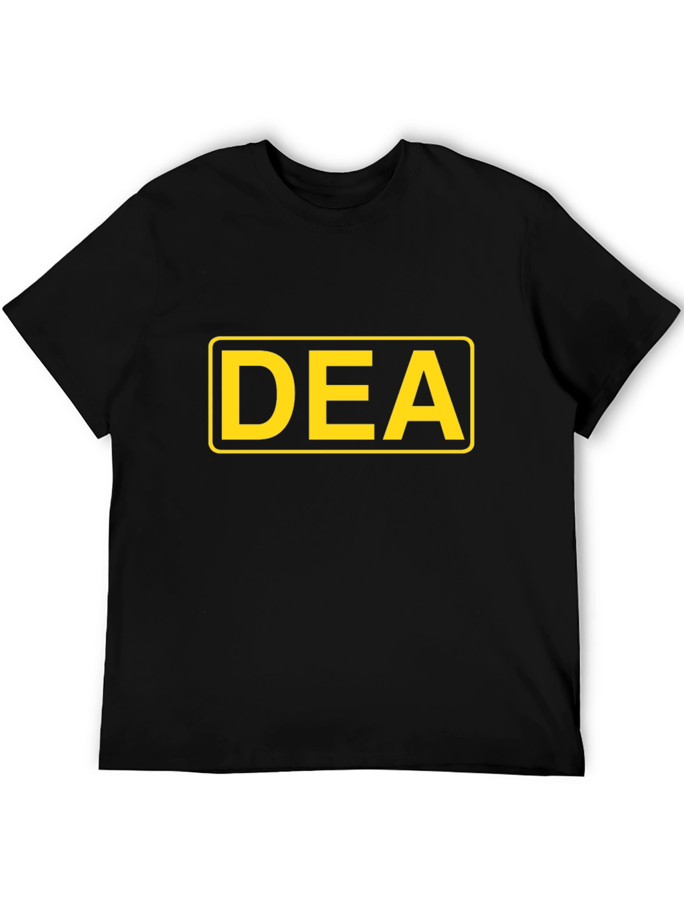 DEA Graphic T-Shirt - Bold Yellow on Black