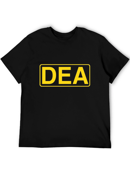 DEA Graphic T-Shirt - Bold Yellow on Black