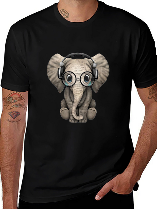 Elephant Wearing Glasses T-Shirt - Unisex