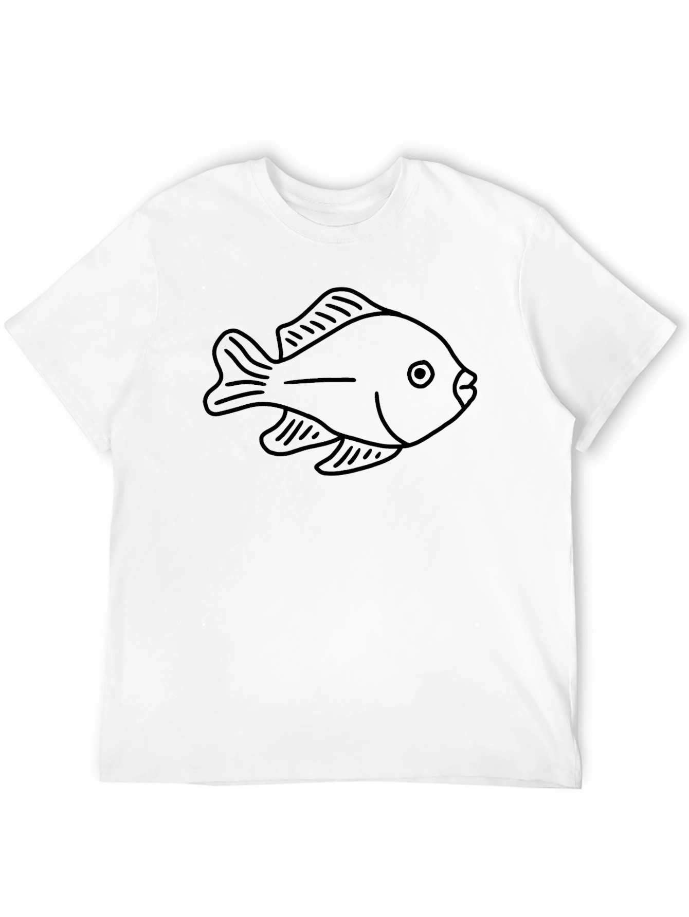 Black Fish Graphic Tee - Casual Comfort