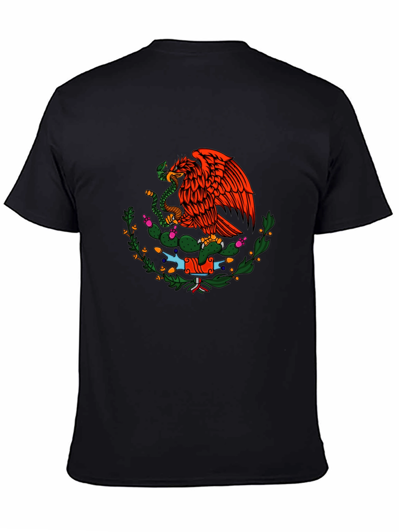 Mexican Eagle T-Shirt - Black Graphic Tee