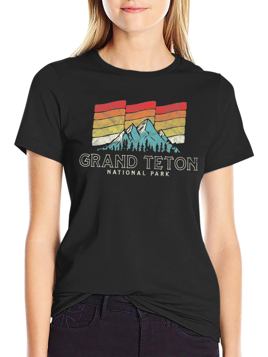 Grand Teton National Park Retro T-Shirt
