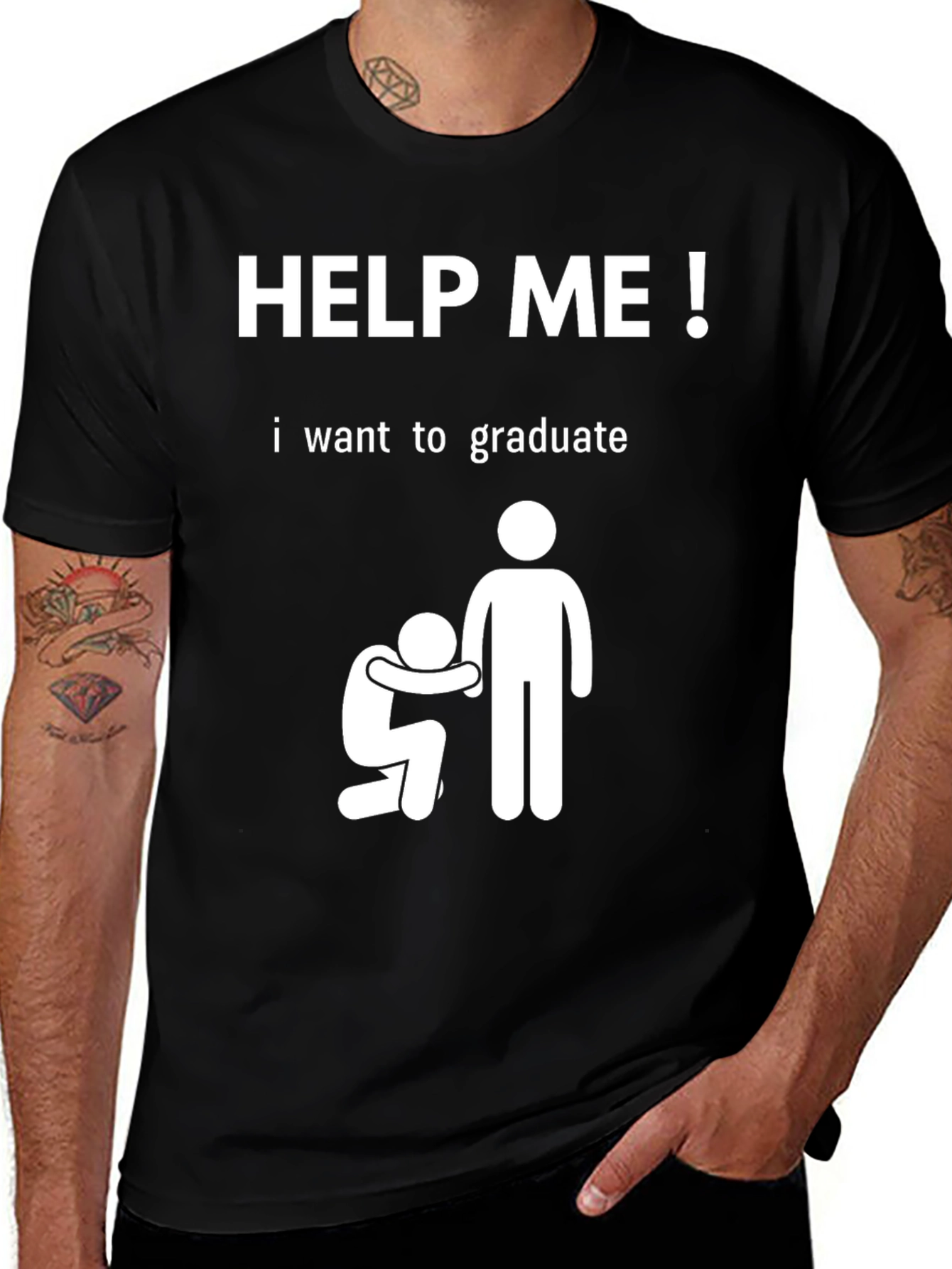 Help Me Graduate T-Shirt Funny College Student Tee