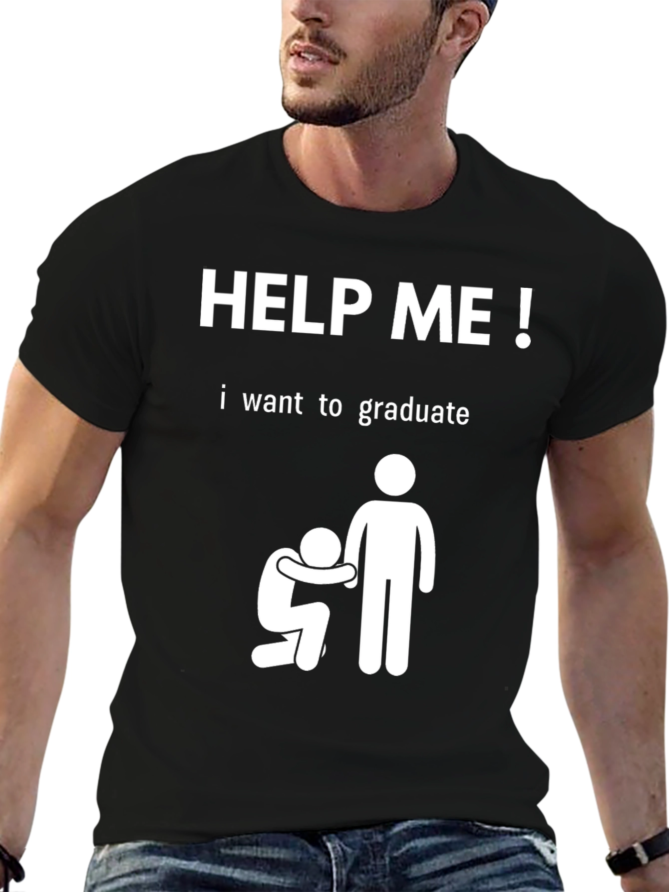 Help Me Graduate T-Shirt Funny College Student Tee