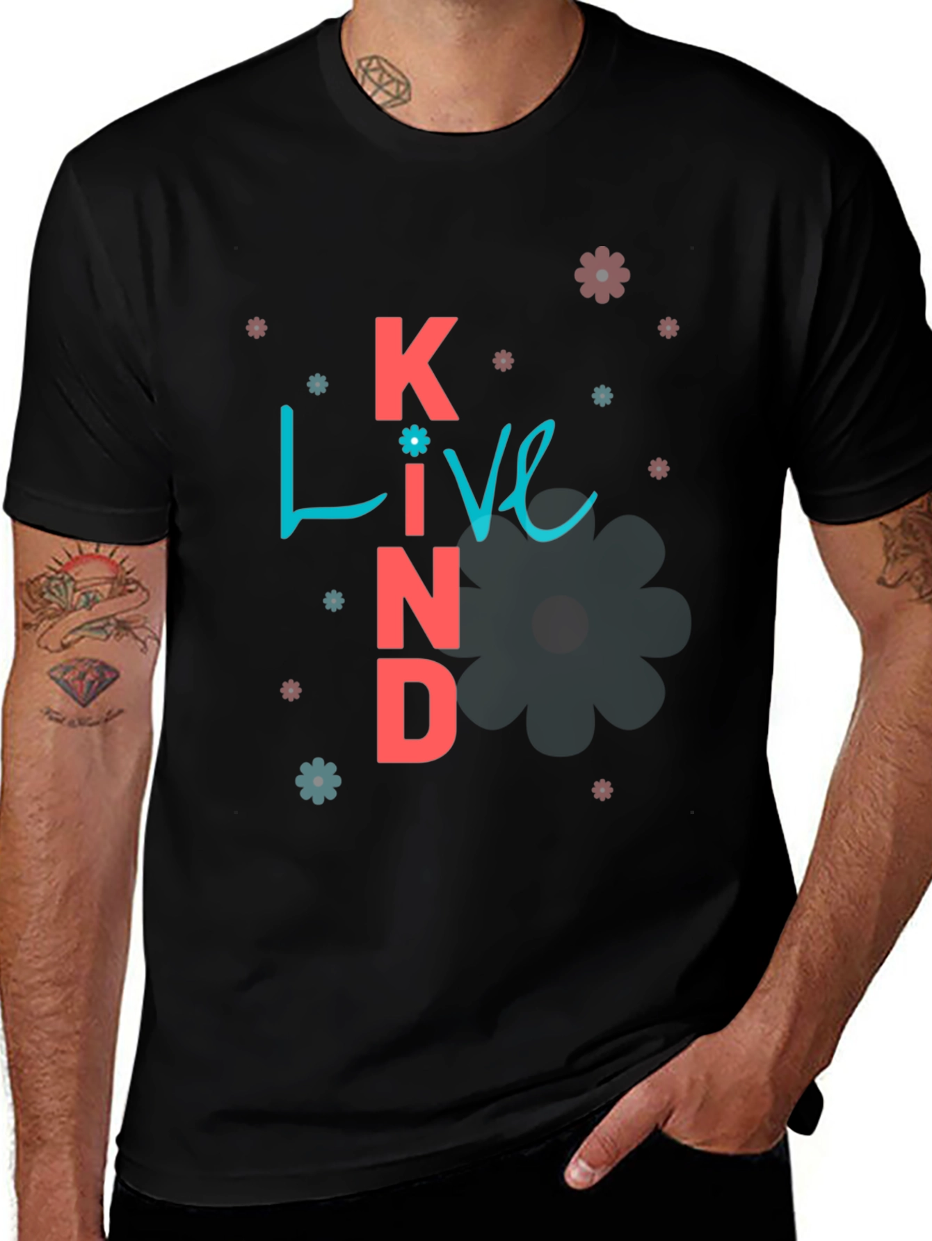 Live Kind Graphic T-Shirt - Positive Message