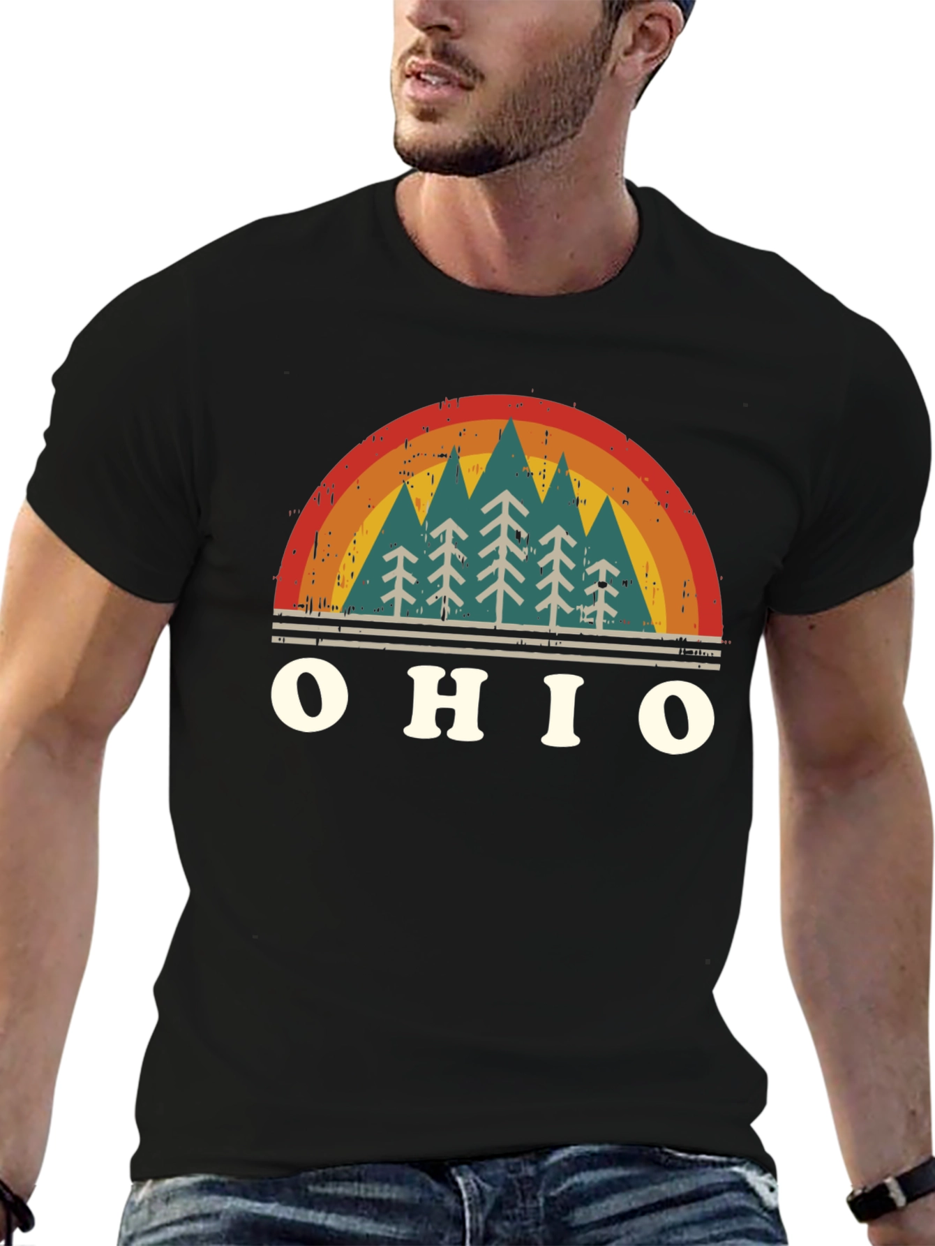 Ohio Retro Forest T-Shirt