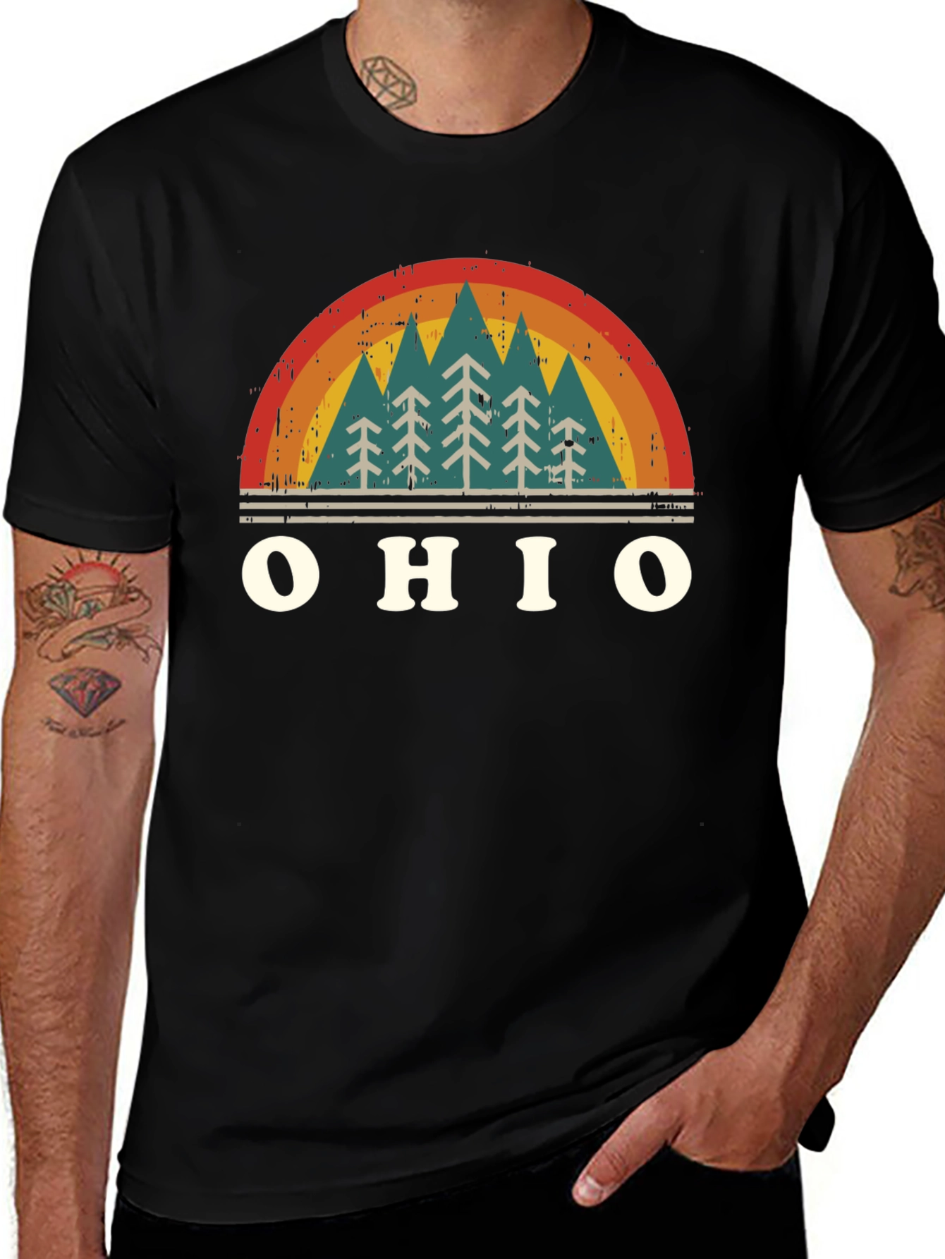 Ohio Retro Forest T-Shirt