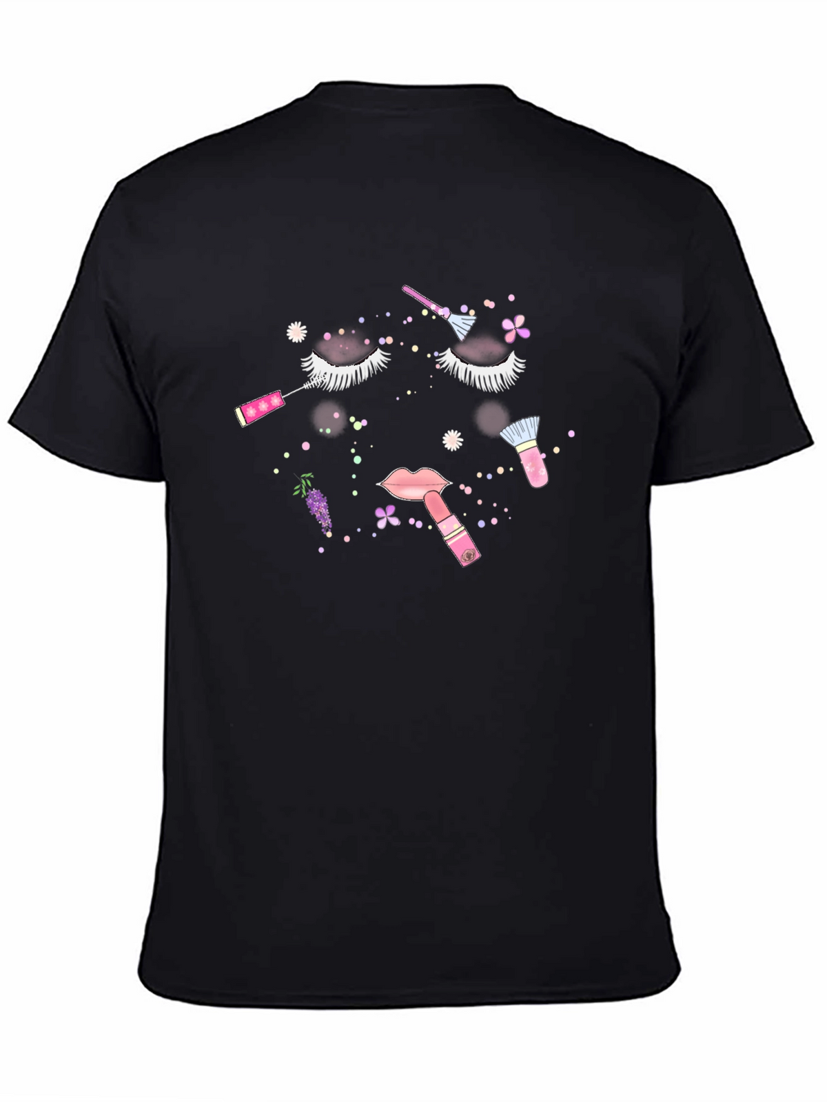 Makeup Glam Black Tee