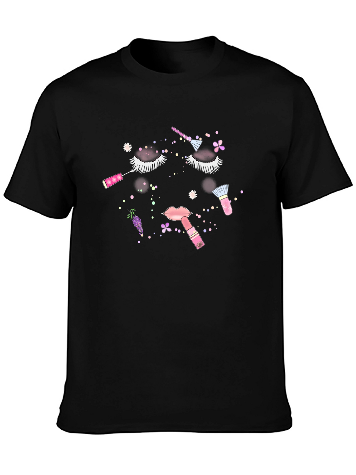 Makeup Glam Black Tee