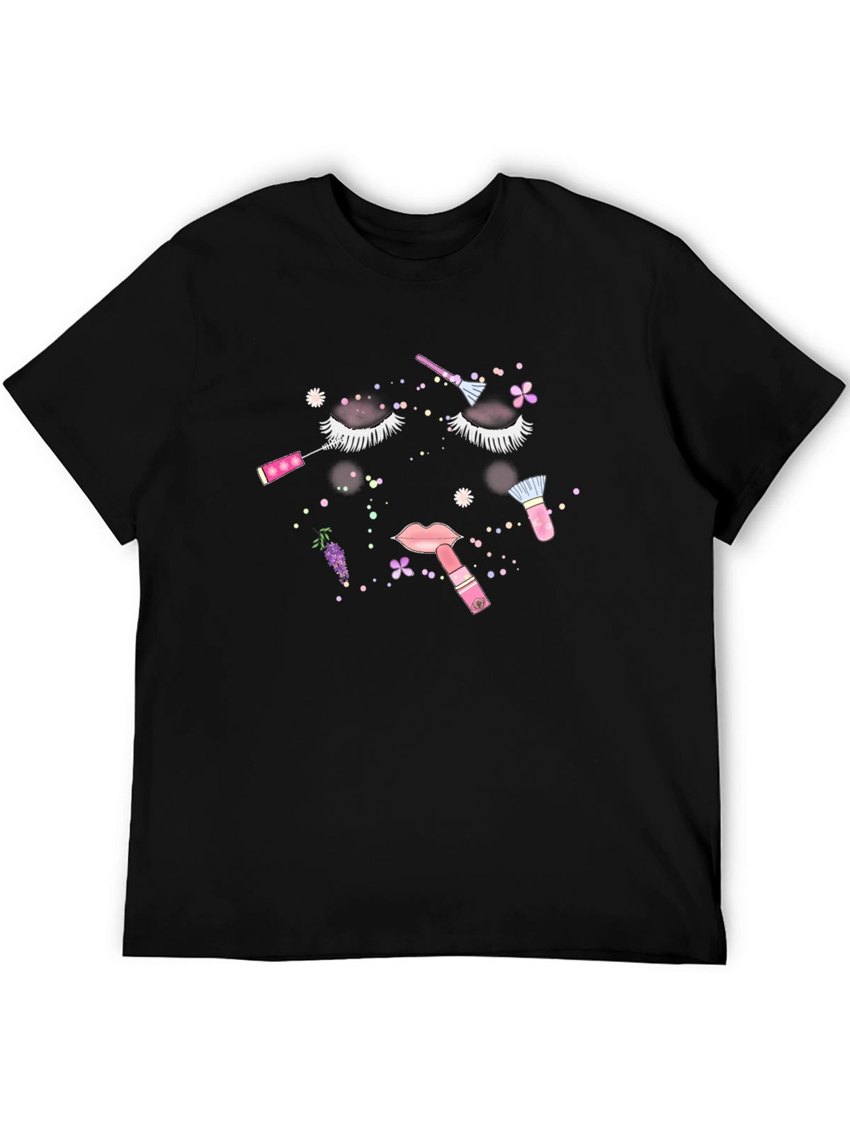 Makeup Glam Black Tee