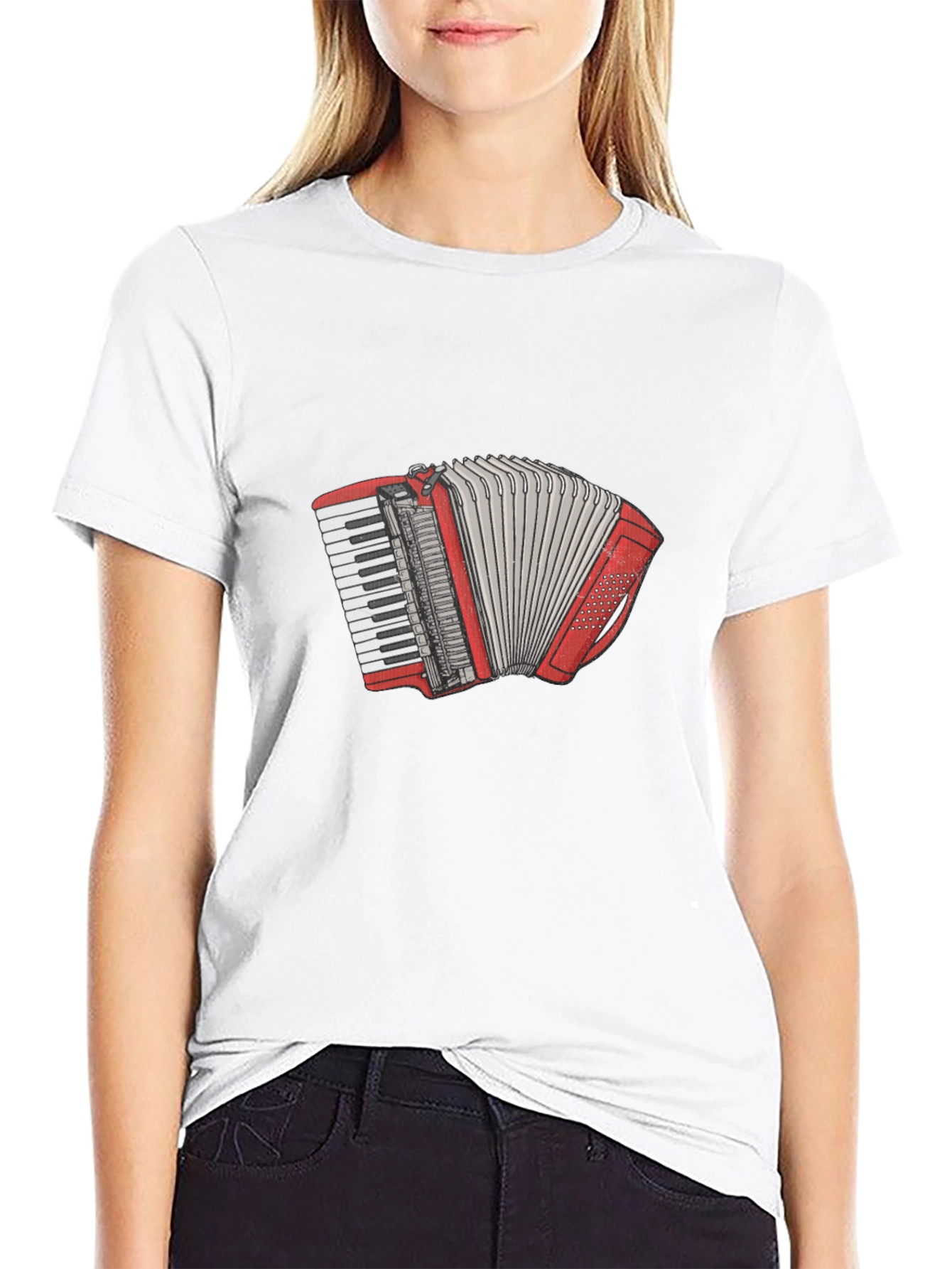 Accordion Graphic T-Shirt - Musician Tee