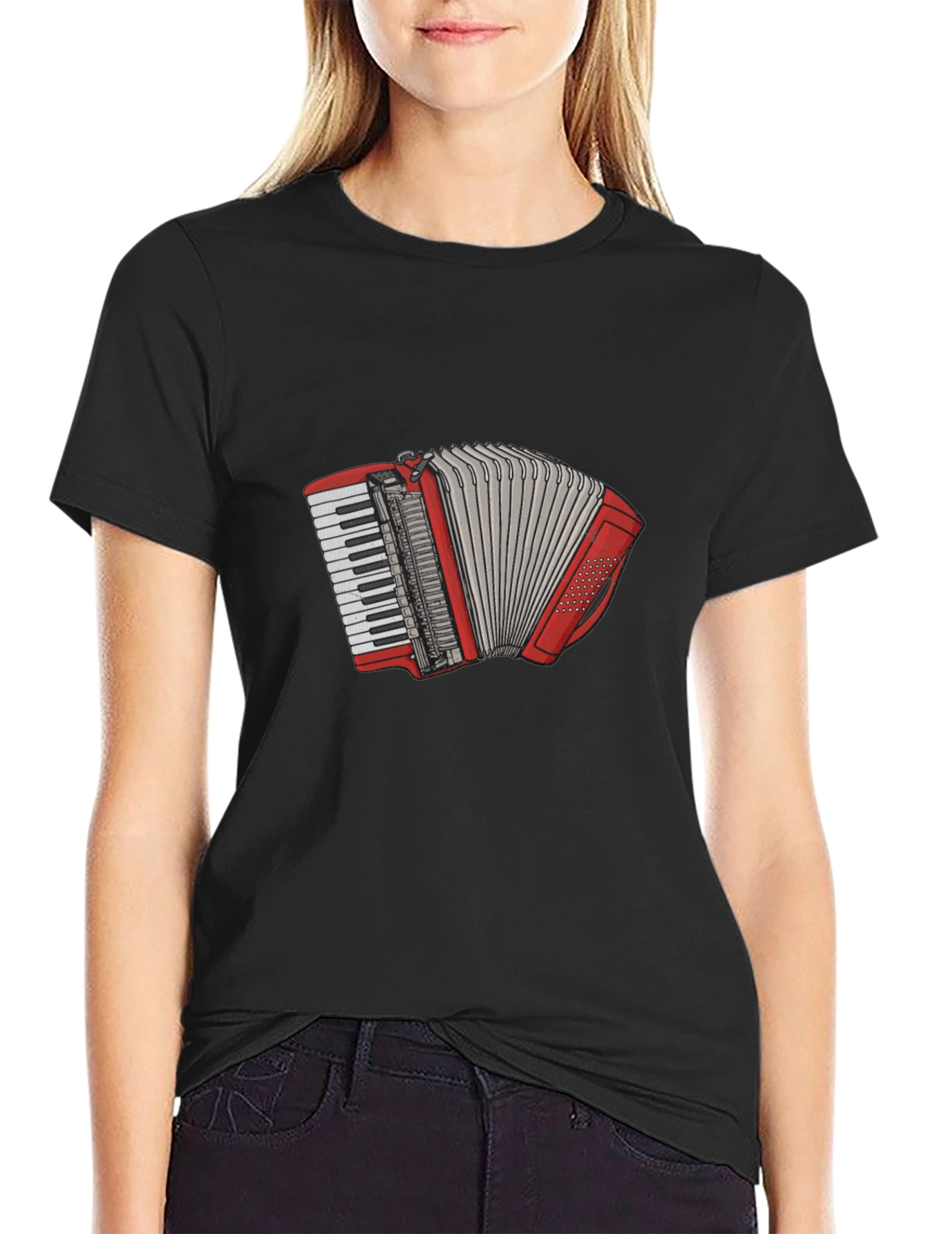 Accordion Graphic T-Shirt - Musician Tee