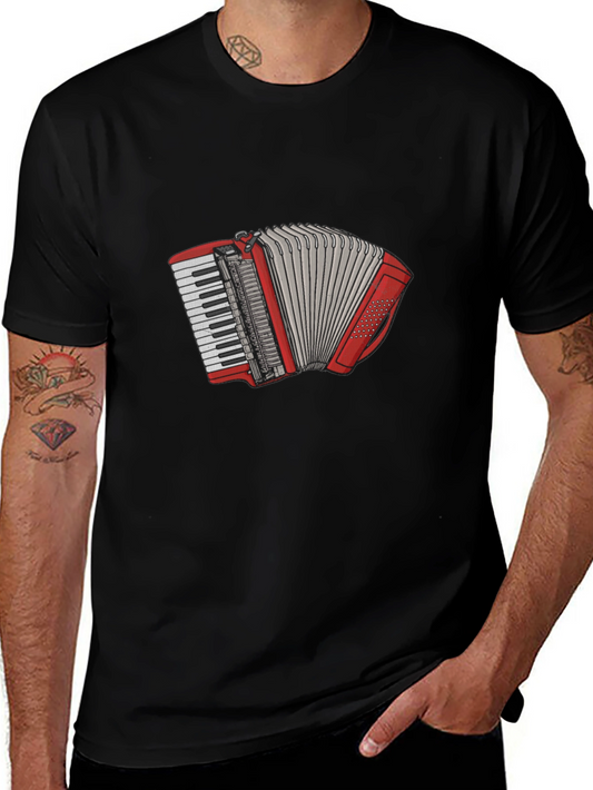 Accordion Graphic T-Shirt - Musician Tee