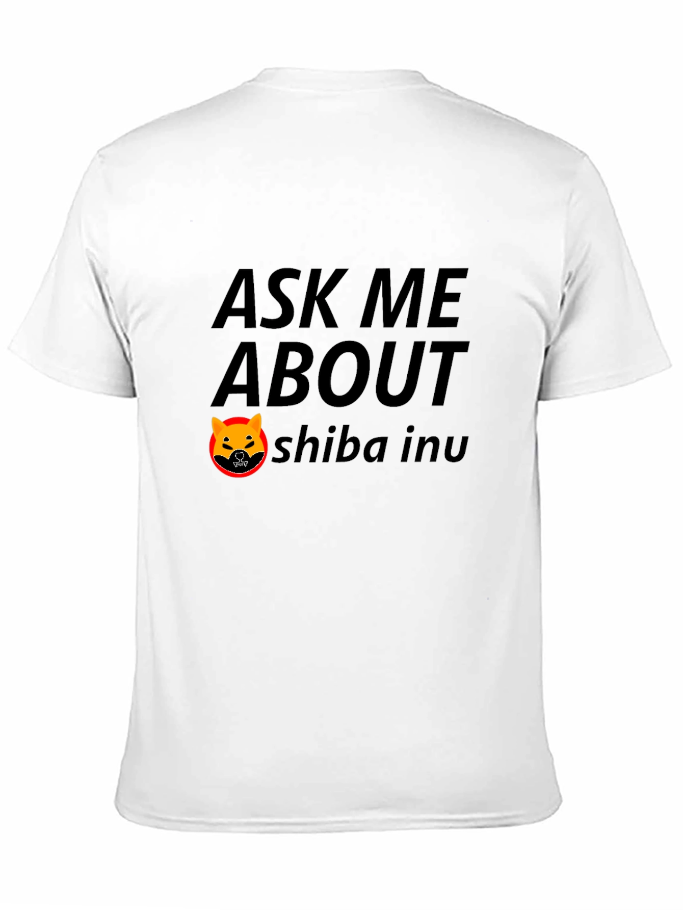 Ask Me About Shiba Inu Black T-Shirt
