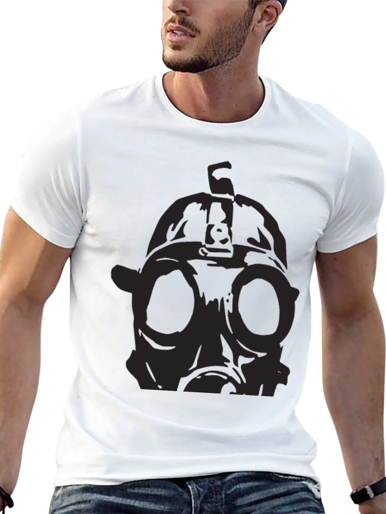 Graphic Tee - Gas Mask - Black