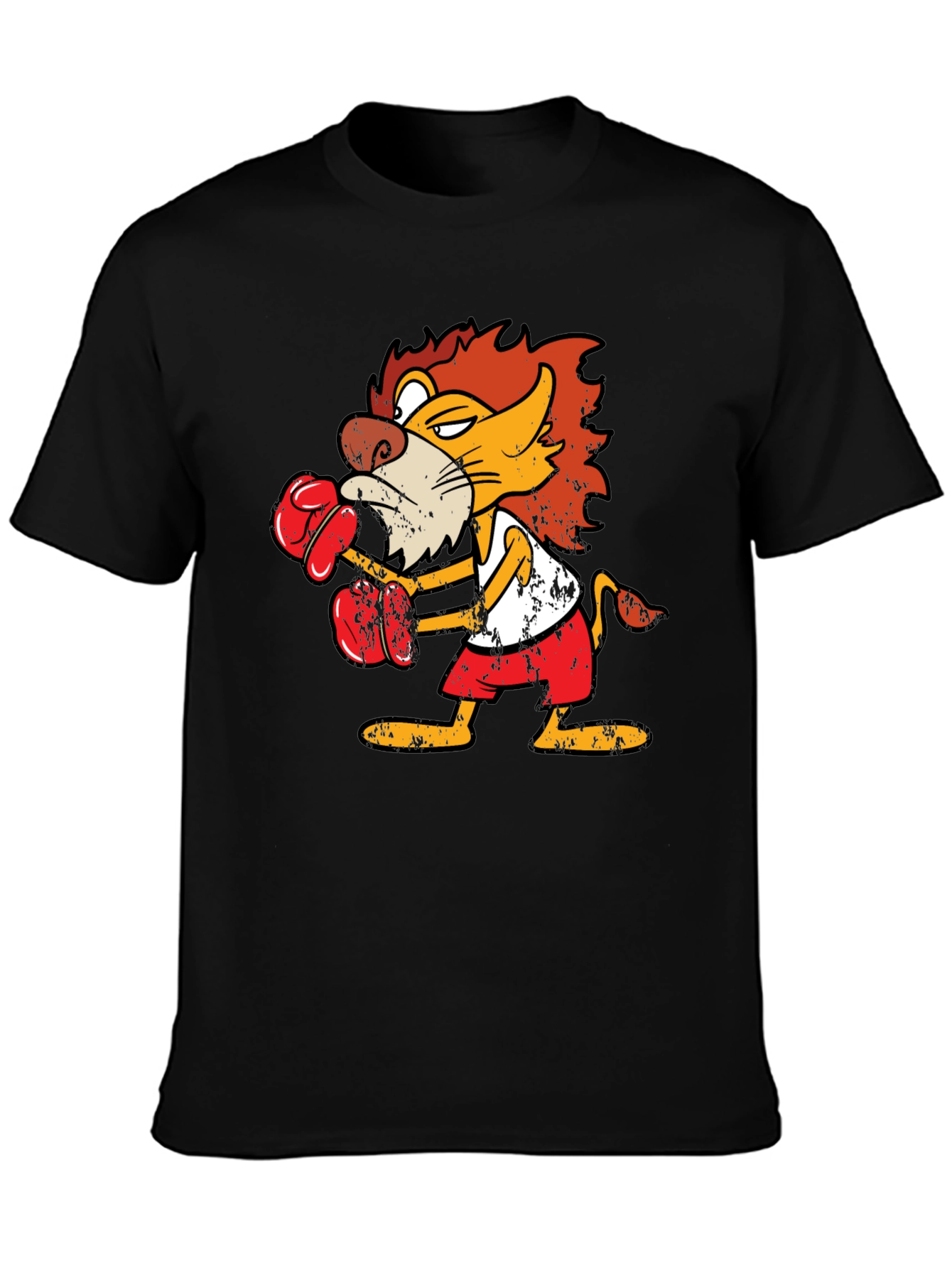 Boxing Lion Graphic T-Shirt