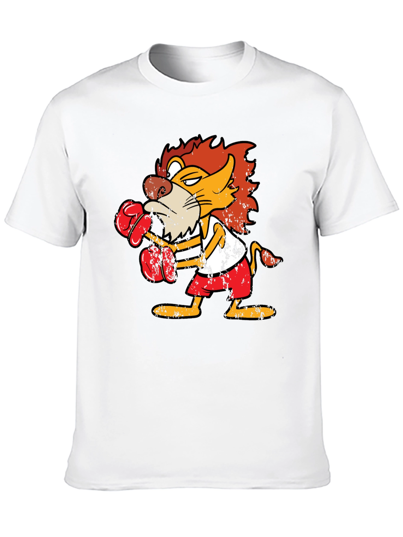 Boxing Lion Graphic T-Shirt