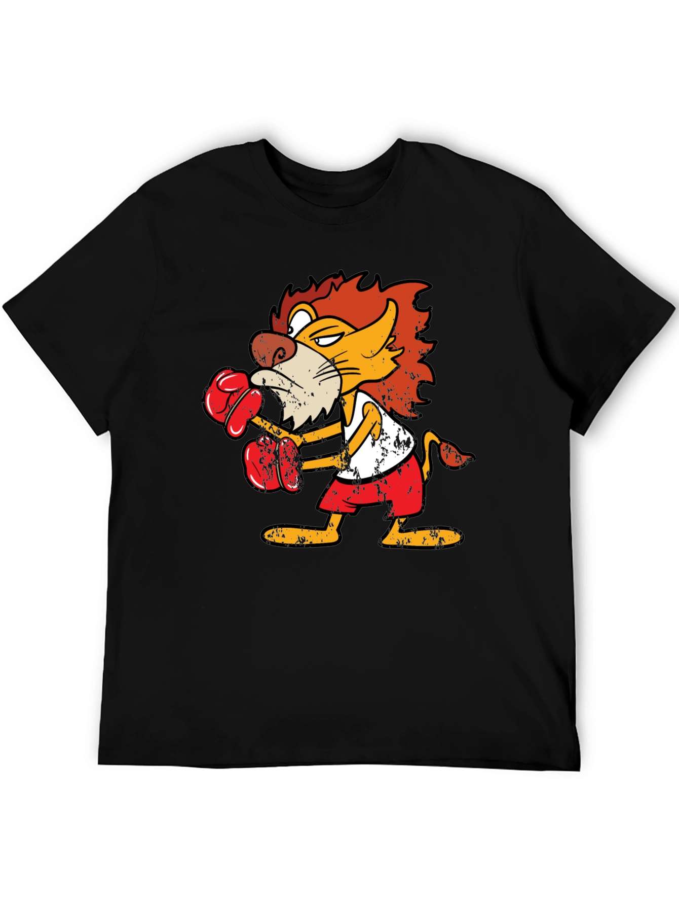 Boxing Lion Graphic T-Shirt