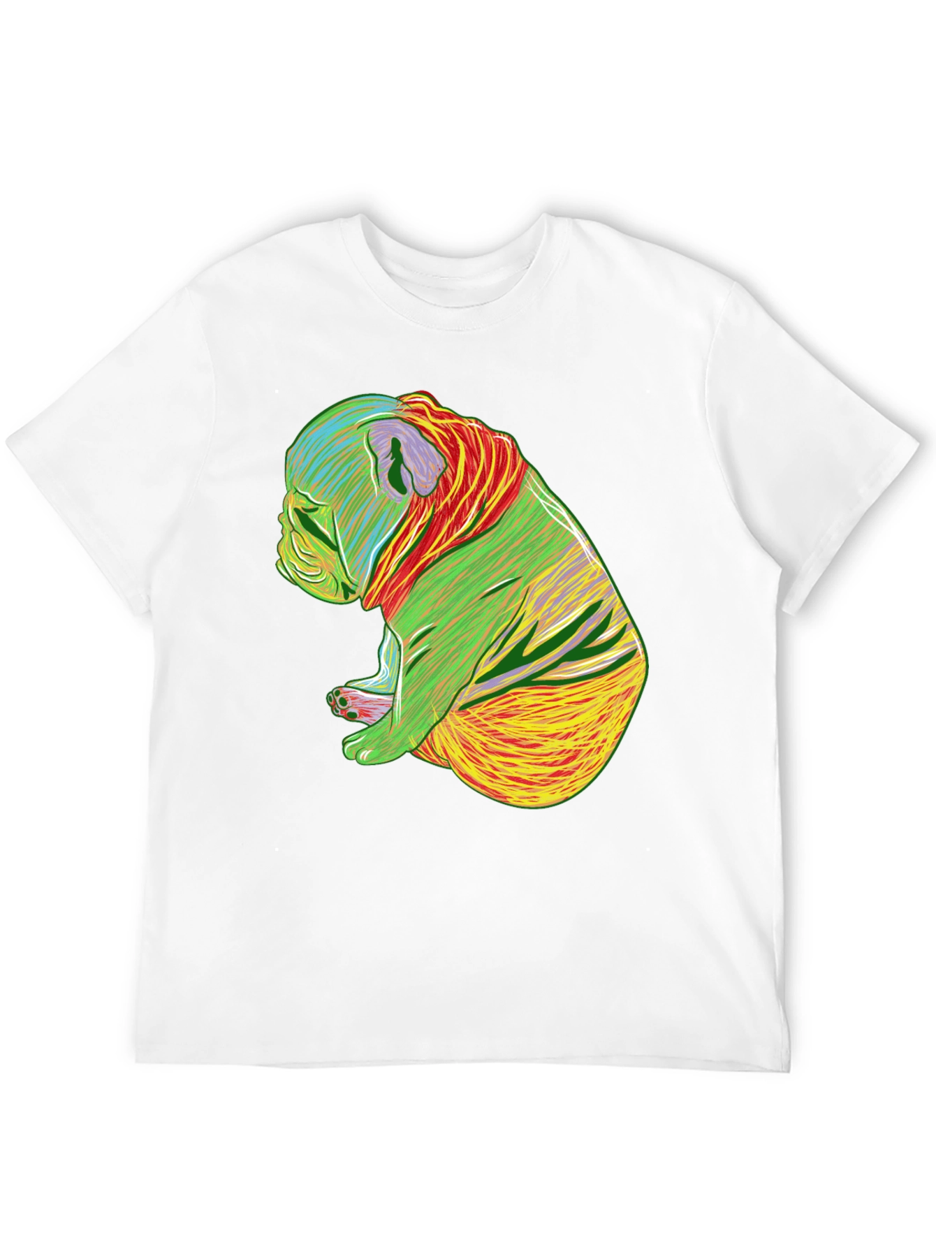 Psychedelic Bulldog Graphic Tee