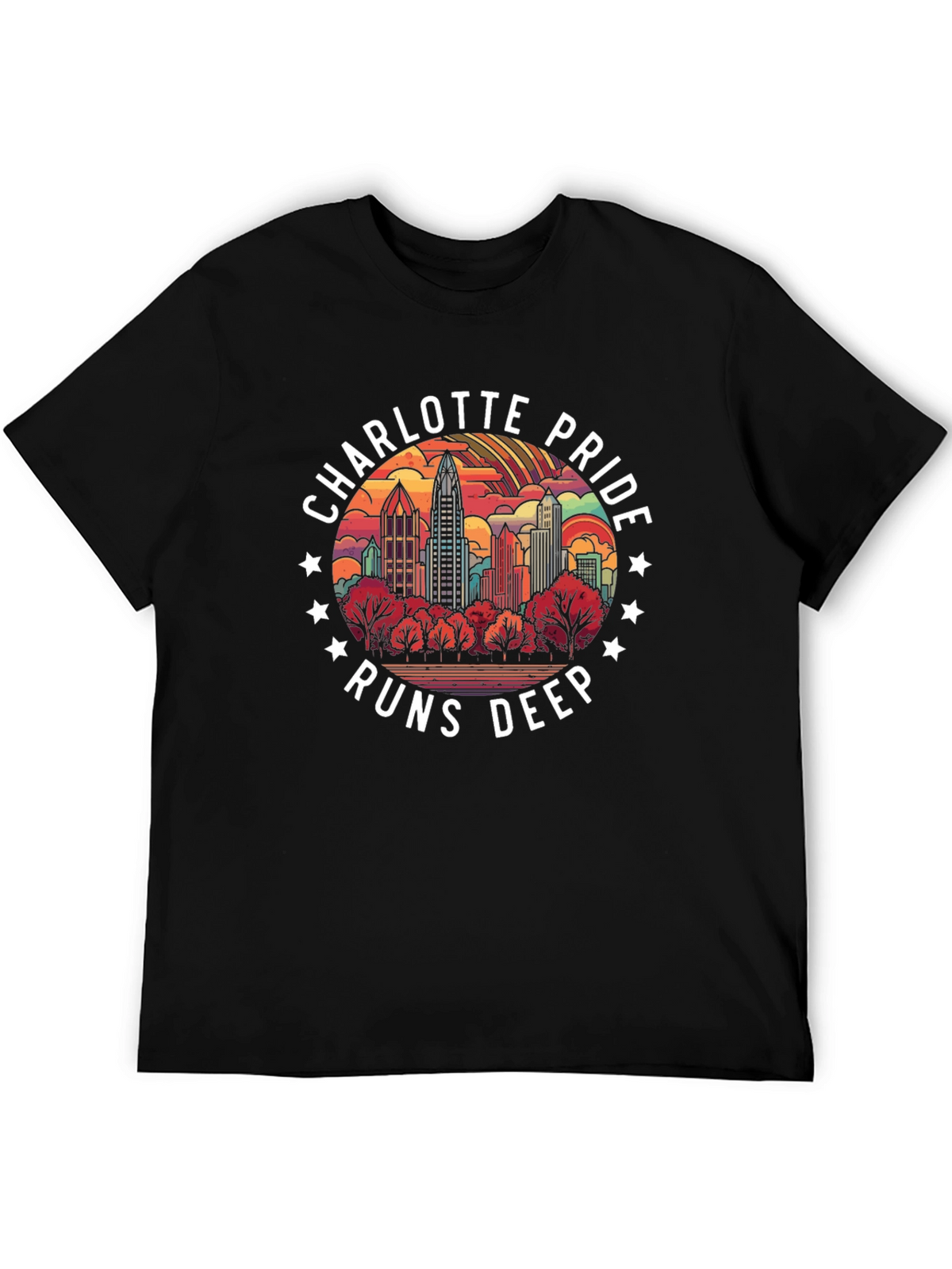 Charlotte Pride Runs Deep Graphic T-Shirt