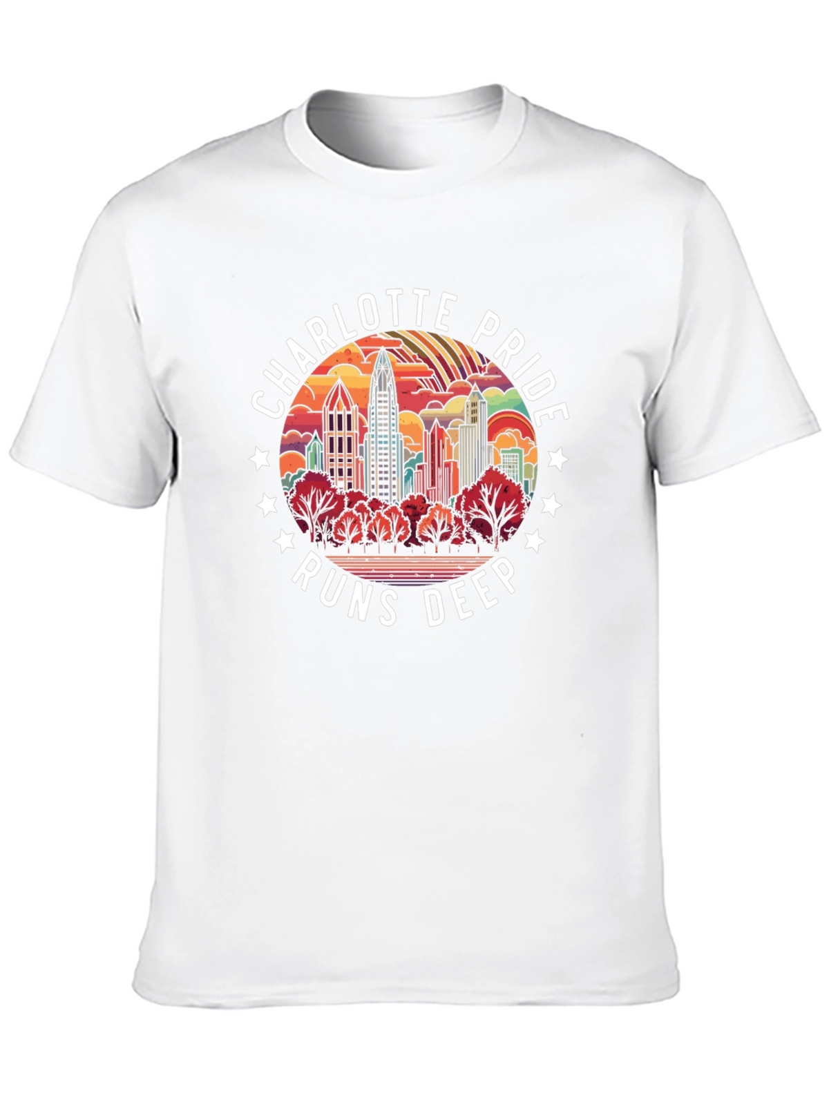Charlotte Pride Runs Deep Graphic T-Shirt