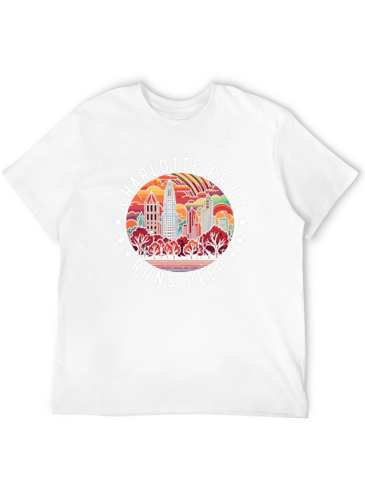 Charlotte Pride Runs Deep Graphic T-Shirt