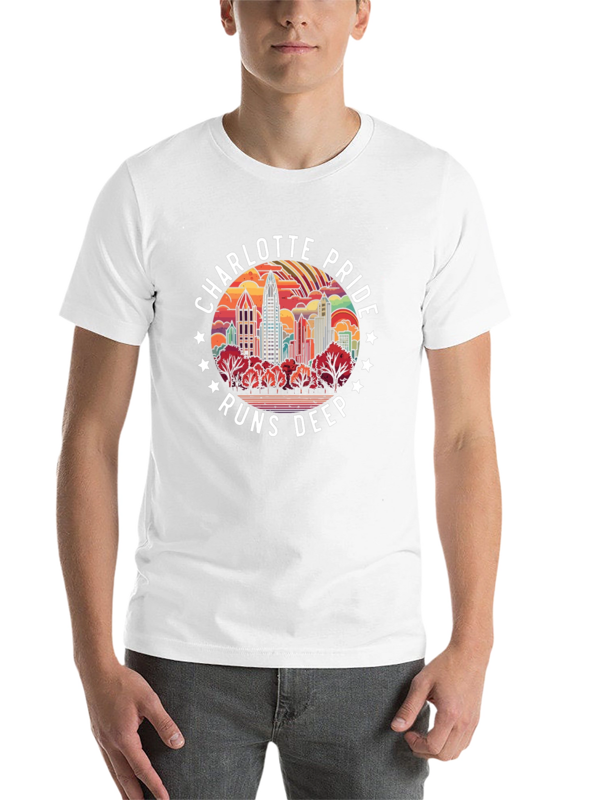 Charlotte Pride Runs Deep Graphic T-Shirt