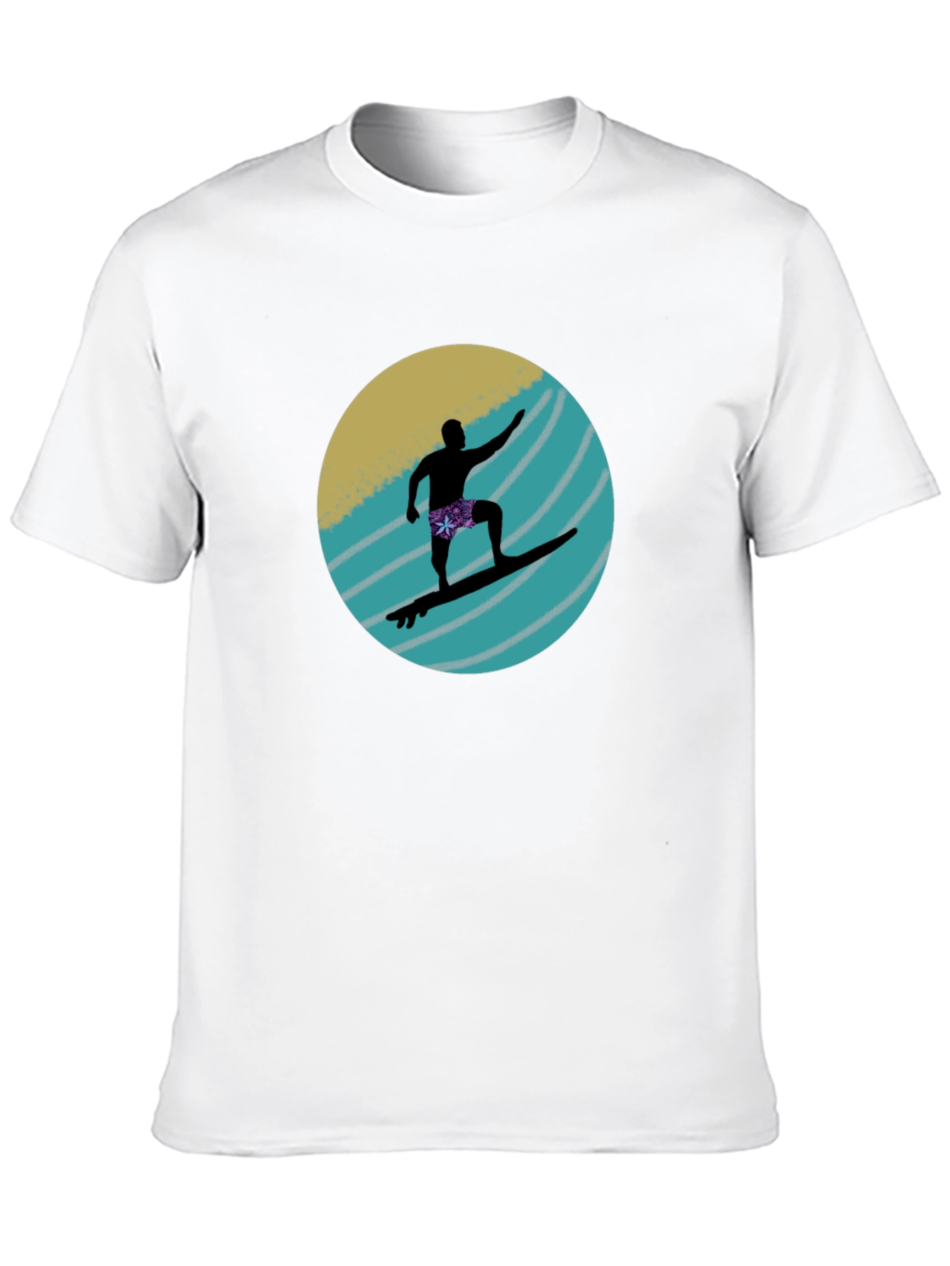 Surfer Silhouette Graphic Tee
