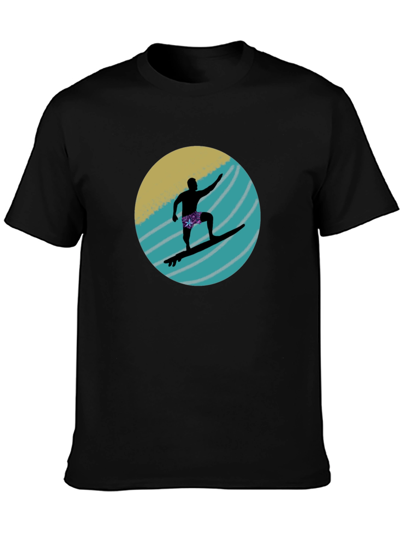 Surfer Silhouette Graphic Tee