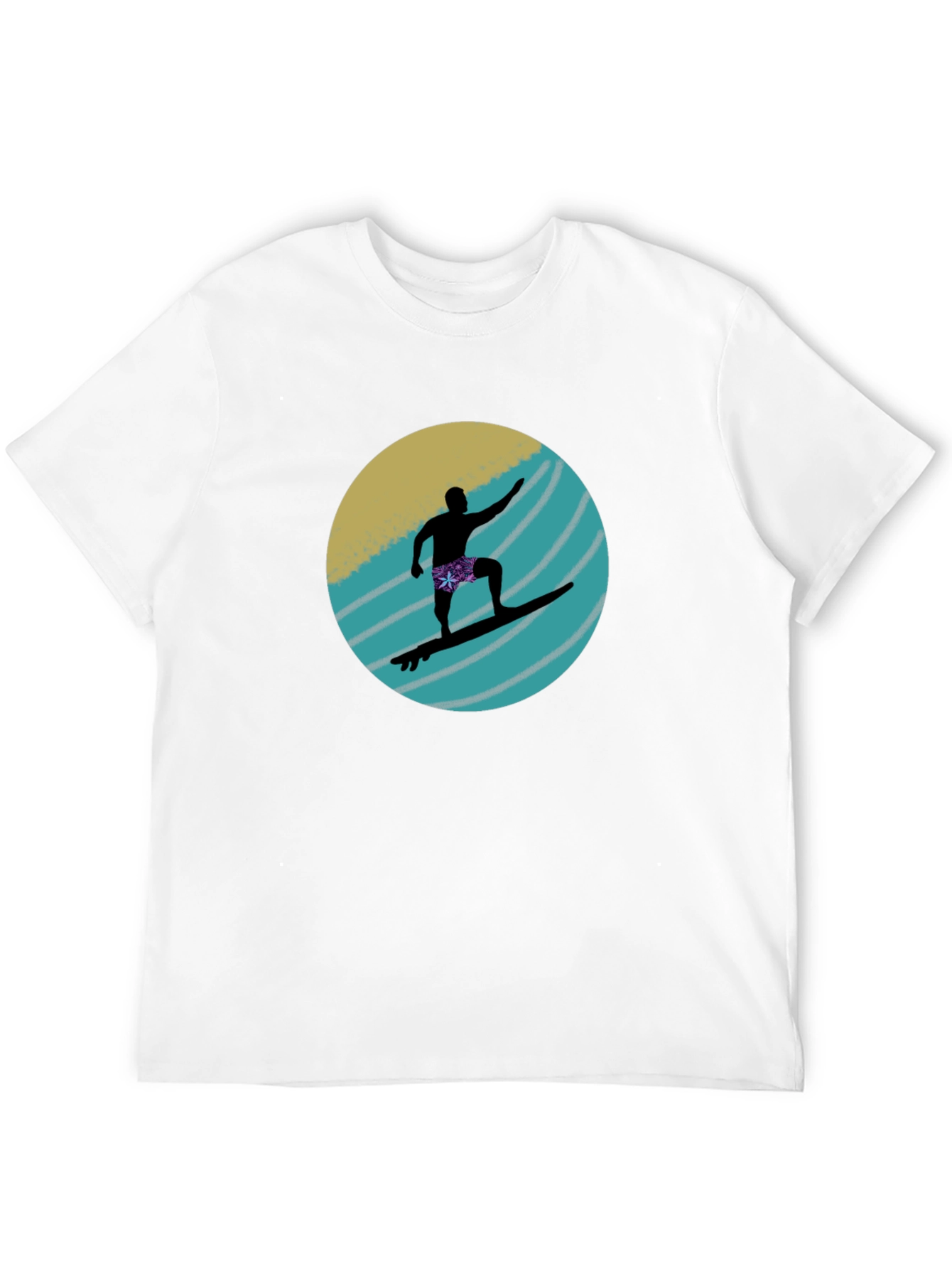 Surfer Silhouette Graphic Tee