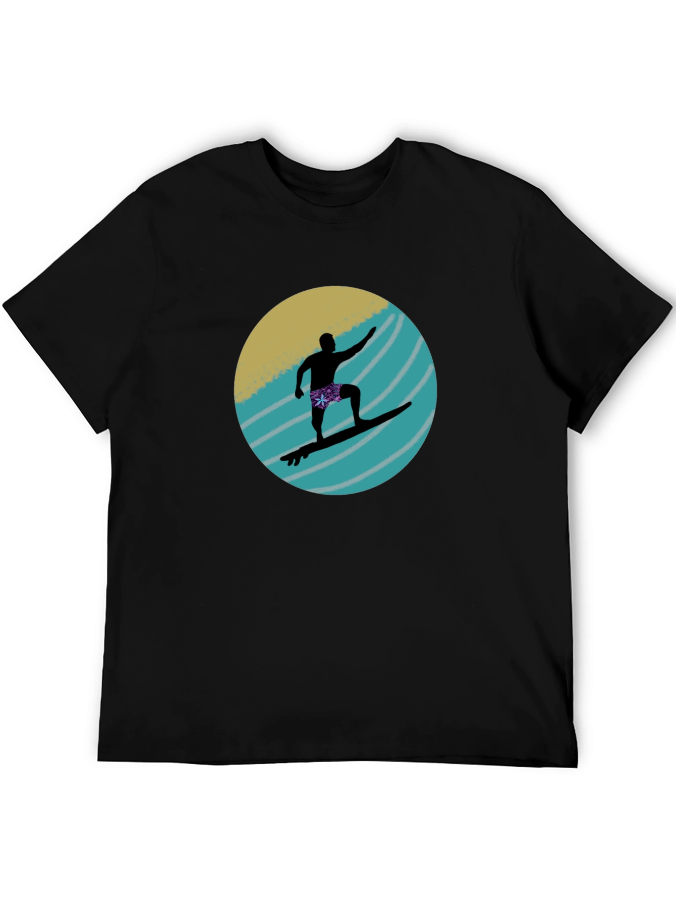 Surfer Silhouette Graphic Tee
