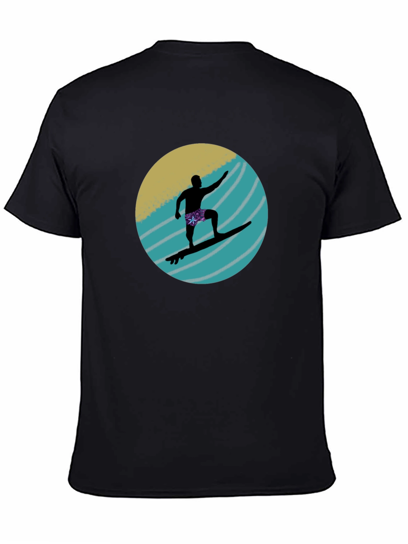 Surfer Silhouette Graphic Tee