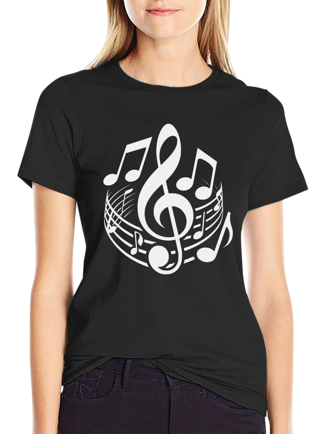 Musical Notes Graphic T-Shirt