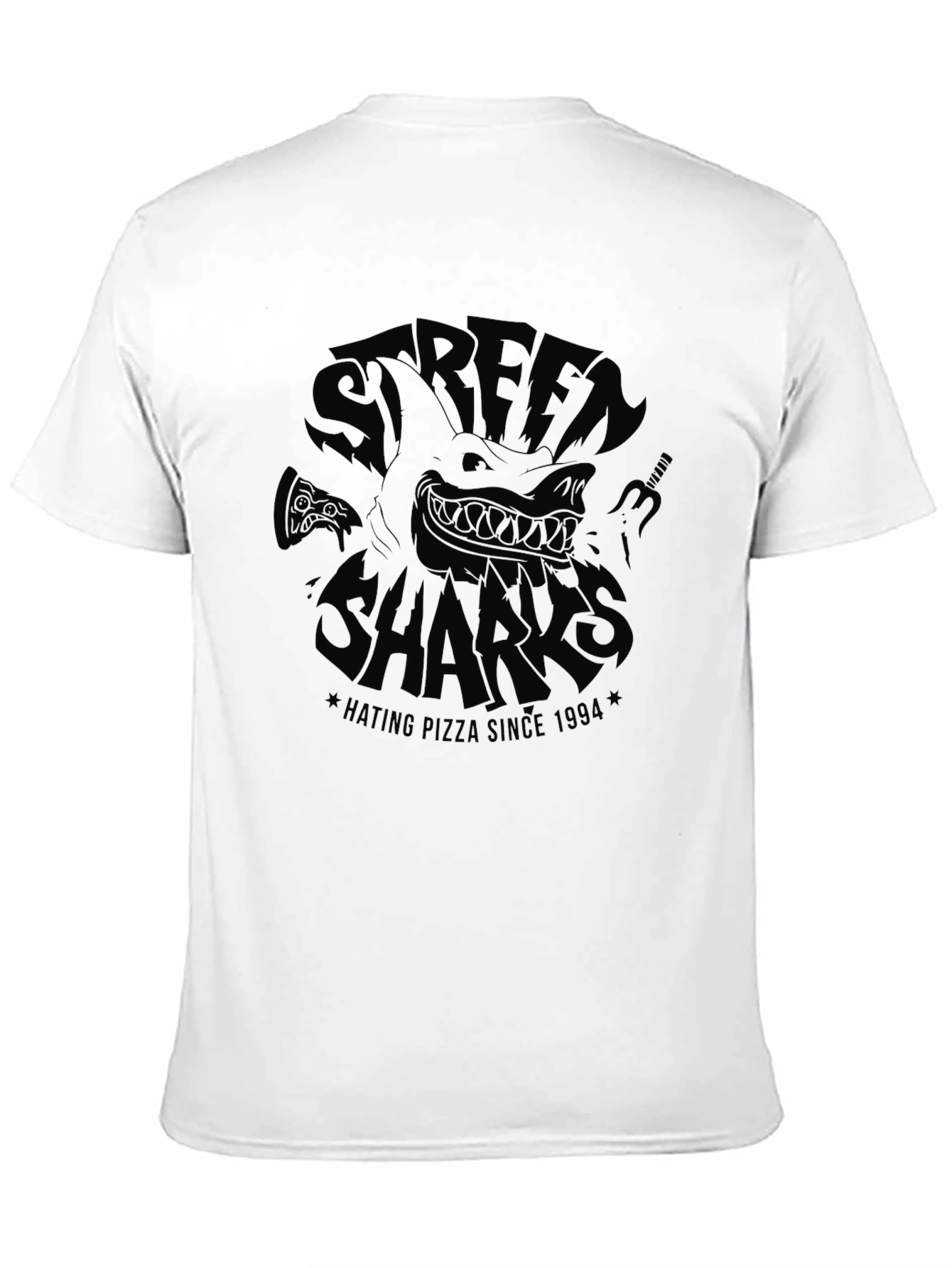 Street Sharks Hating Pizza Since 1994 Graphic T-Shirt