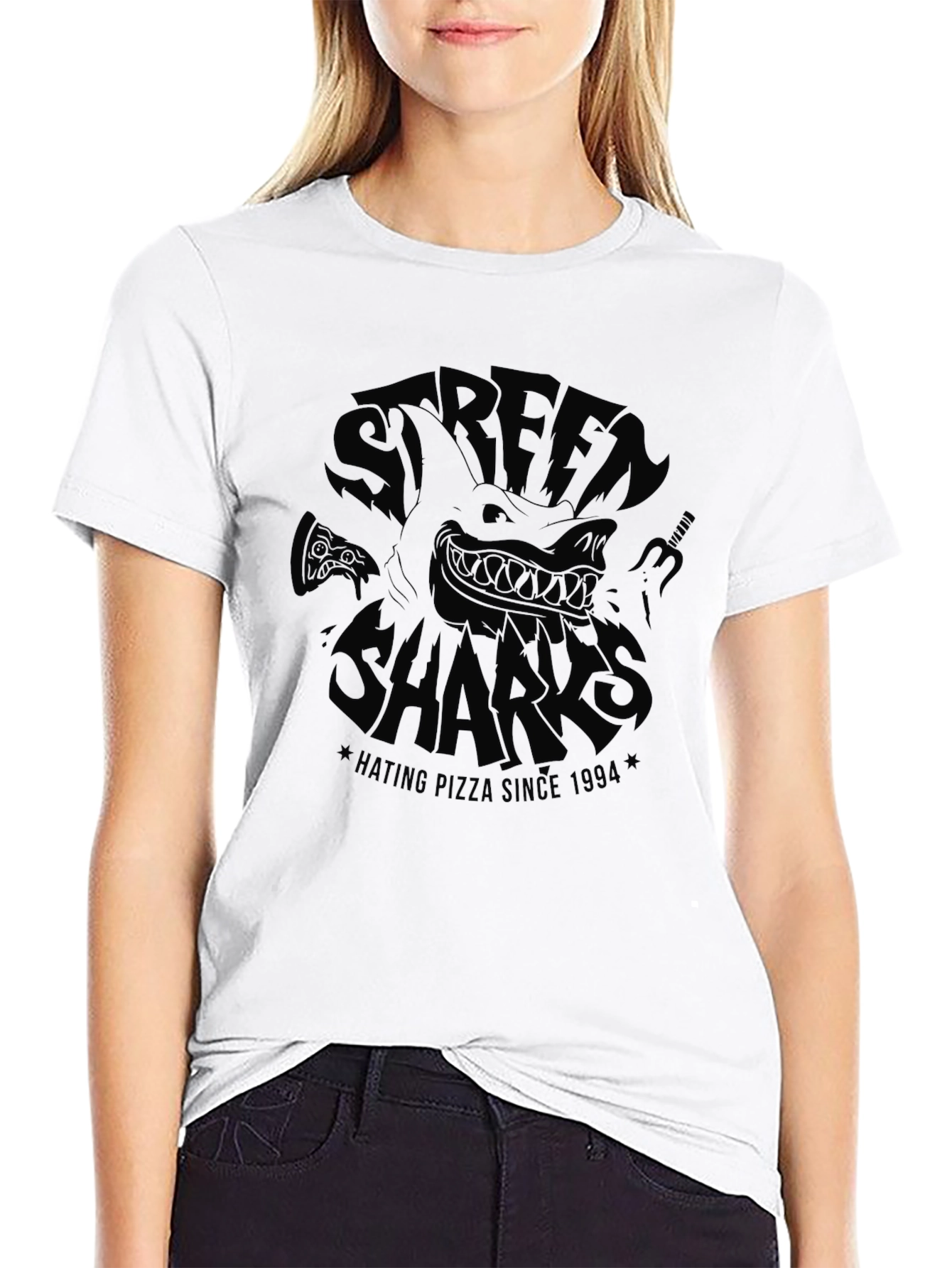 Street Sharks Hating Pizza Since 1994 Graphic T-Shirt