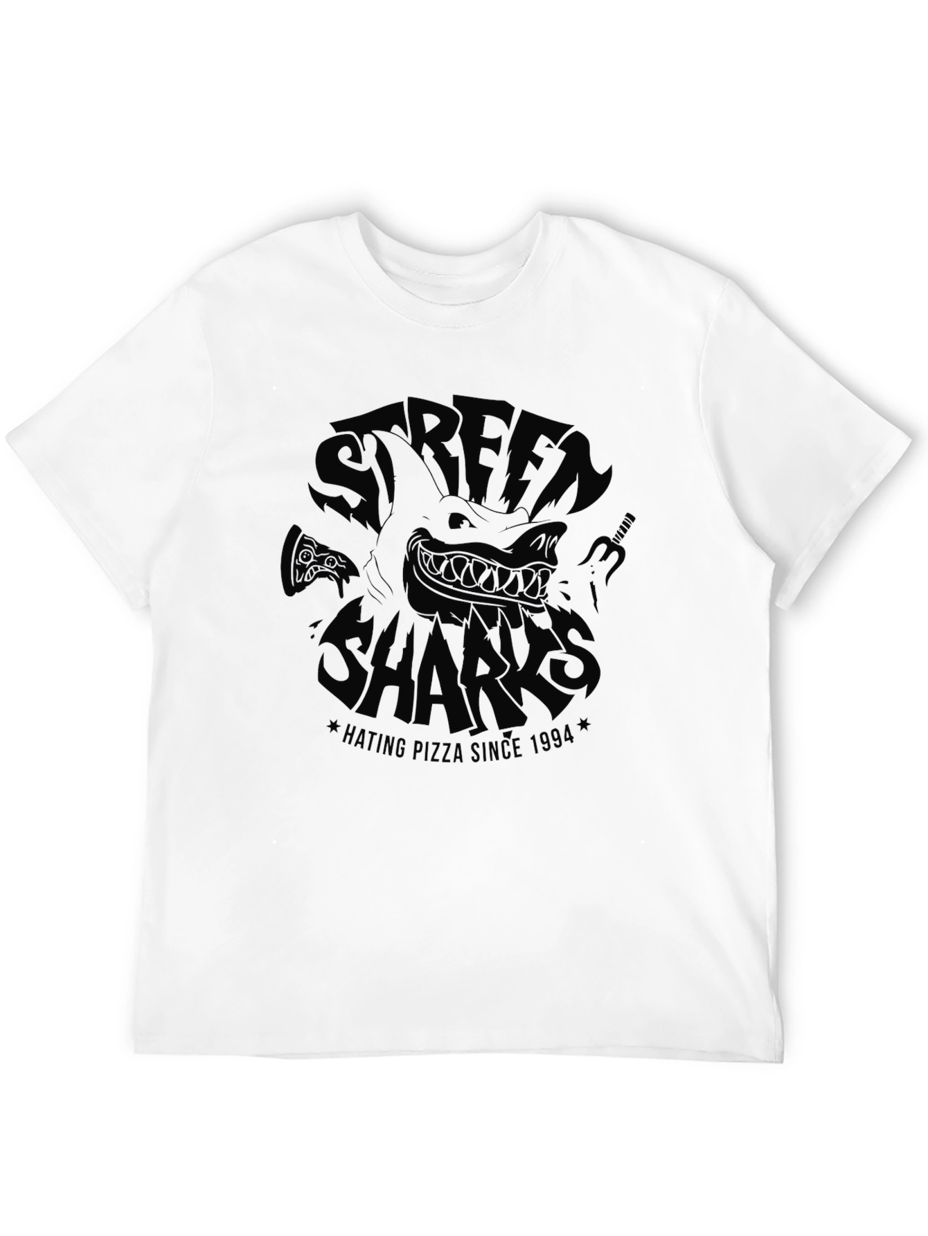 Street Sharks Hating Pizza Since 1994 Graphic T-Shirt